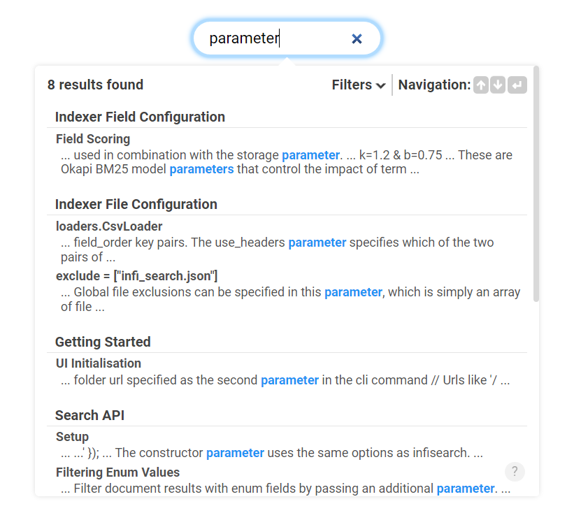 Preview of basic theme (dropdown)