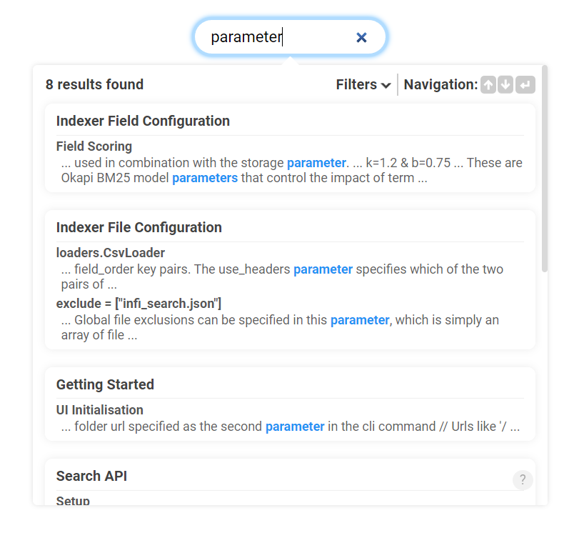 Preview of light theme (dropdown)